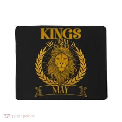 Vintage Lion Kings Are Born In May Mousepad