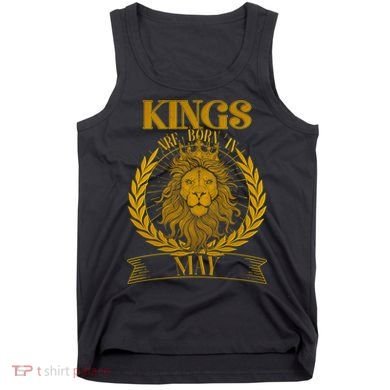 Vintage Lion Kings Are Born In May Tank Top