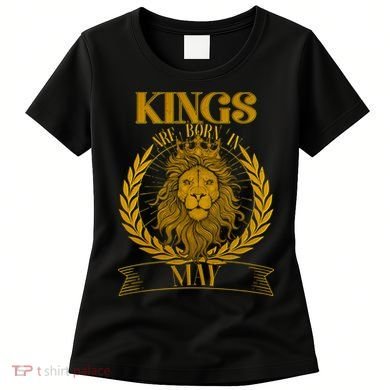 Vintage Lion Kings Are Born In May Women's T-Shirt