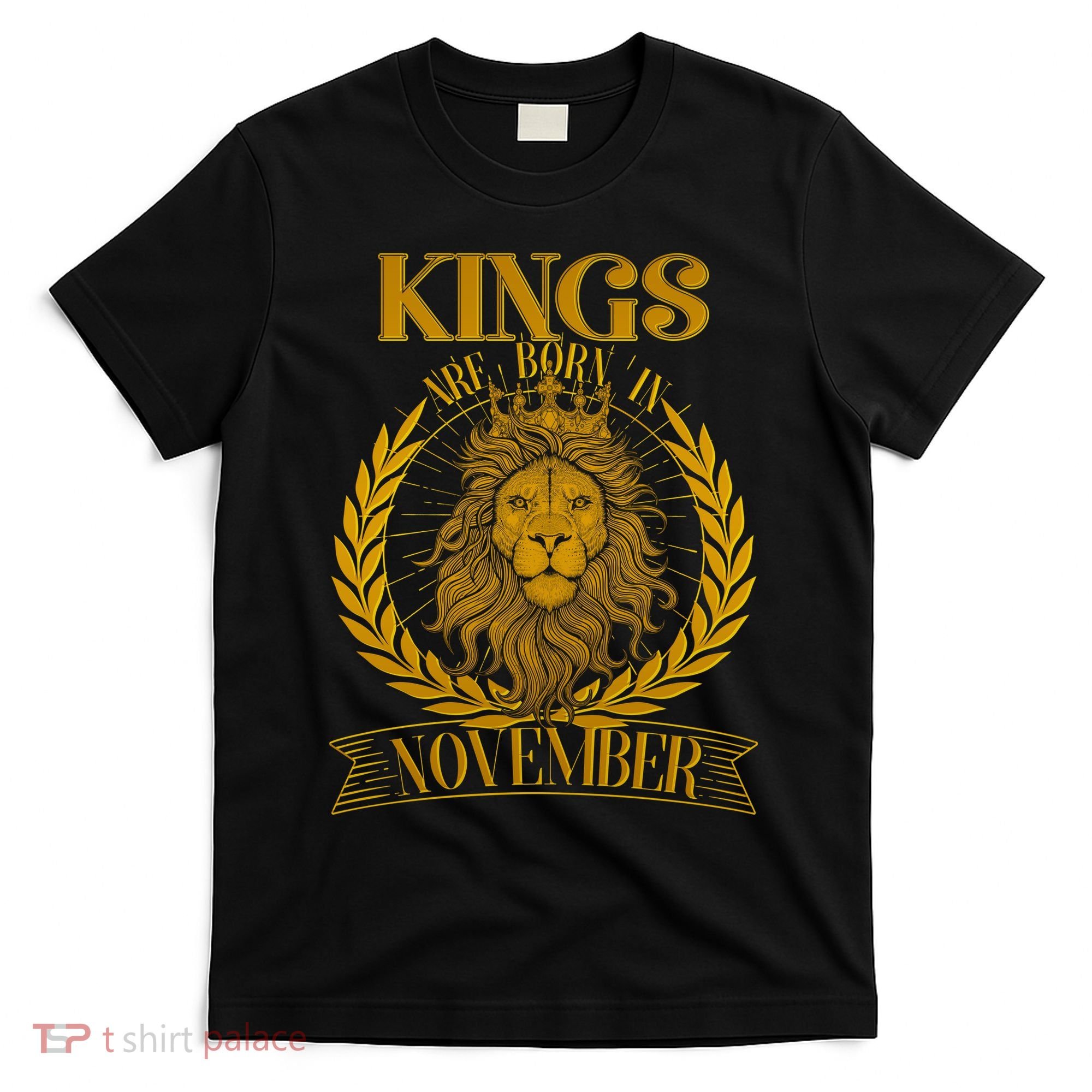 Vintage Lion Kings Are Born In November T-Shirt