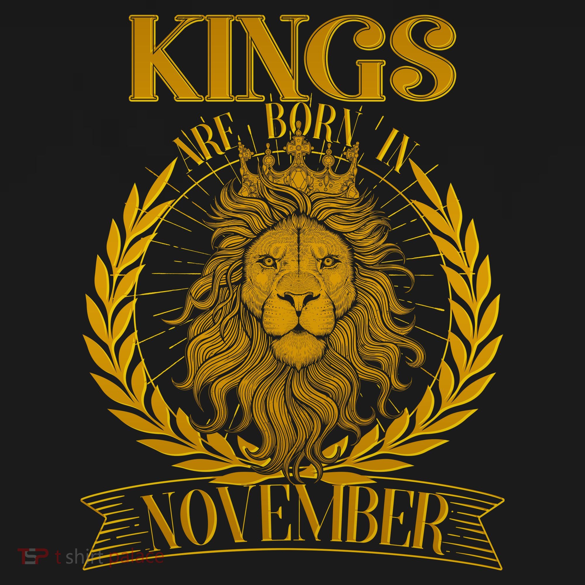 Vintage Lion Kings Are Born In November T-Shirt