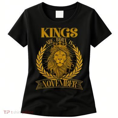 Vintage Lion Kings Are Born In November Women's T-Shirt