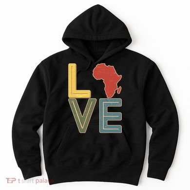 Vintage Love Africa Black History Month Hoodie