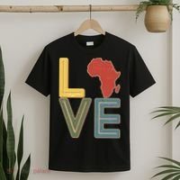 Vintage Love Africa Black History Month T-Shirt thumb 2