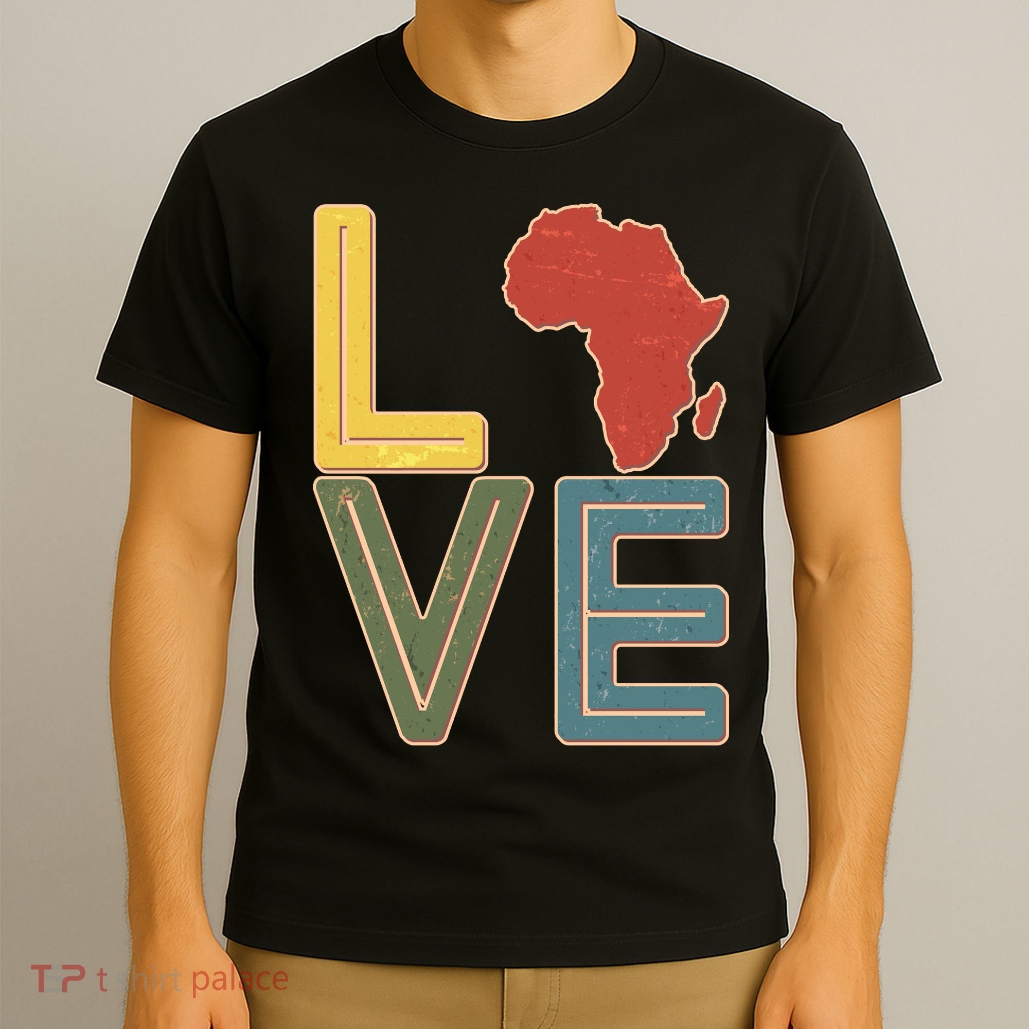 Vintage Love Africa Black History Month T-Shirt