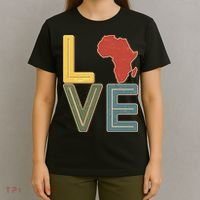 Vintage Love Africa Black History Month T-Shirt thumb 4