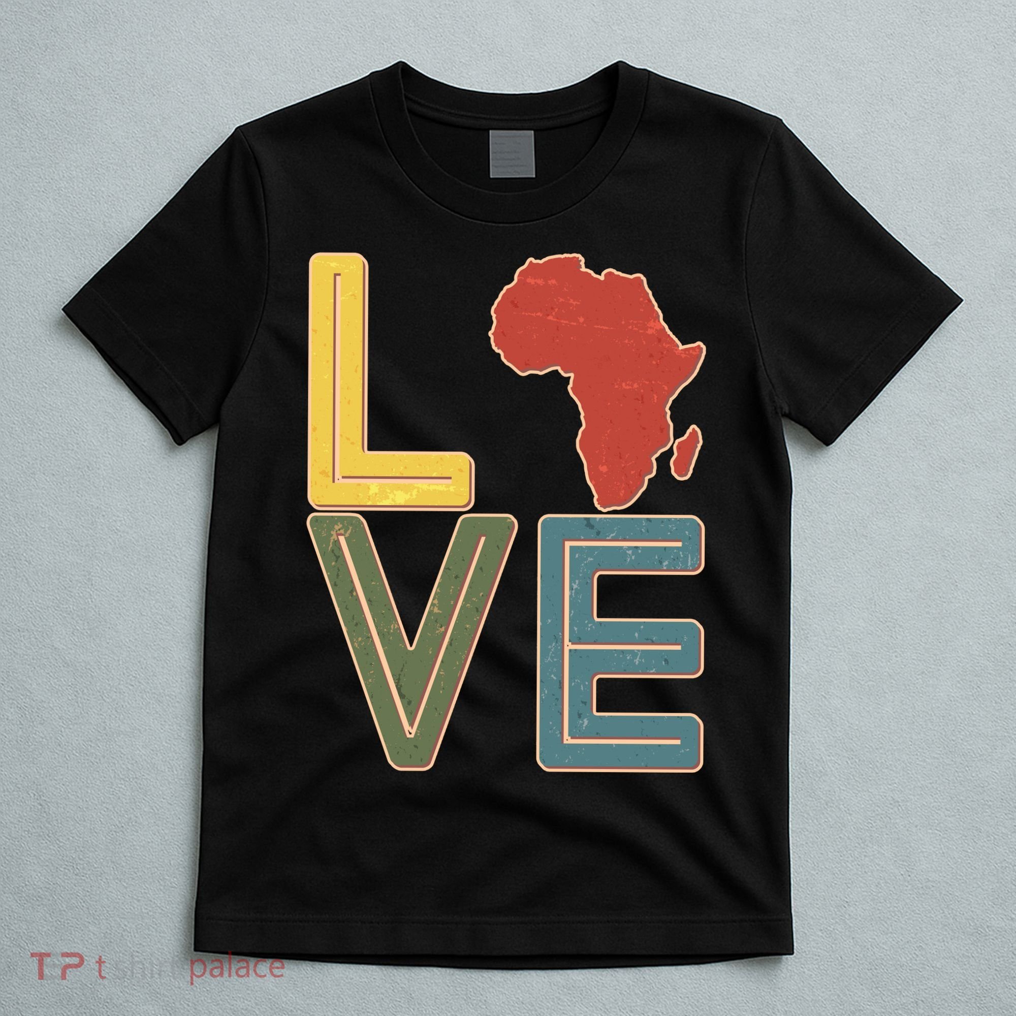 Vintage Love Africa Black History Month T-Shirt