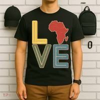 Vintage Love Africa Black History Month T-Shirt thumb 6