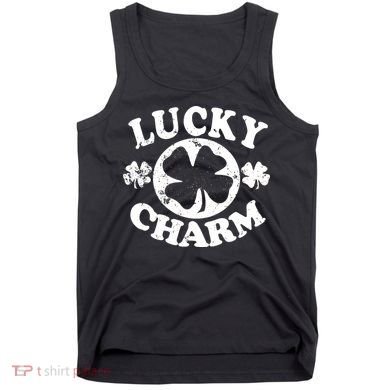 Vintage Lucky Charm Irish Clover Tank Top