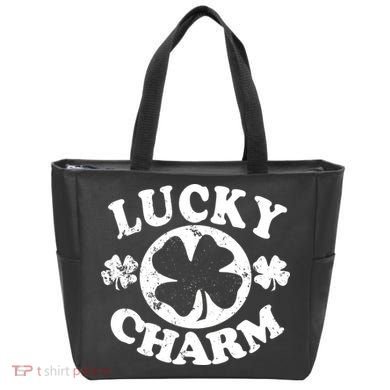 Vintage Lucky Charm Irish Clover Bag