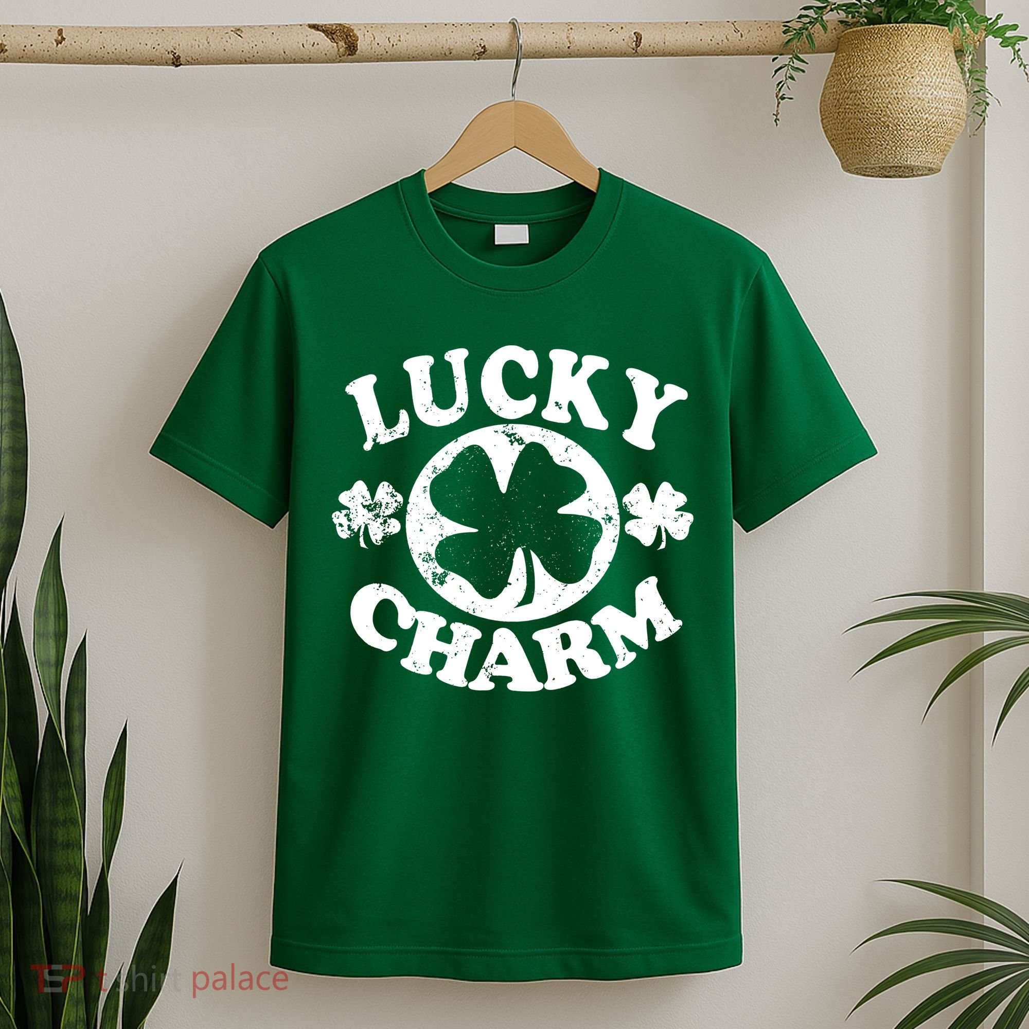 Vintage Lucky Charm Irish Clover T-Shirt