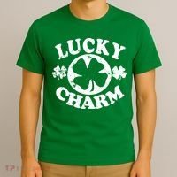 Vintage Lucky Charm Irish Clover T-Shirt thumb 3