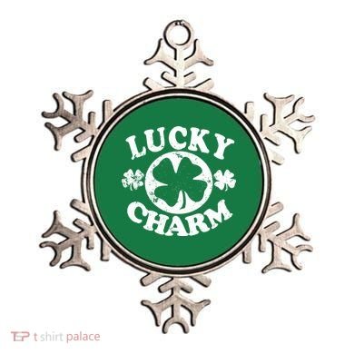 Vintage Lucky Charm Irish Clover Ornament