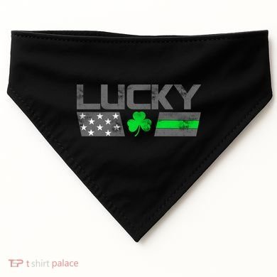 Vintage Lucky Shamrock Racing Flag USA-Made Doggie Bandana