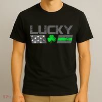 Vintage Lucky Shamrock Racing Flag T-Shirt thumb 3