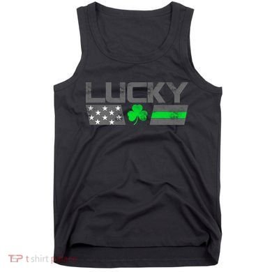 Vintage Lucky Shamrock Racing Flag Tank Top