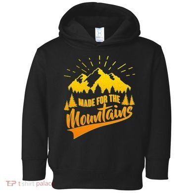 Vintage Made For The Mountains Wilderness Toddler Hoodie