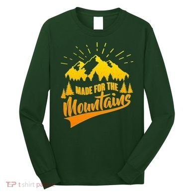 Vintage Made For The Mountains Wilderness Long Sleeve Shirt