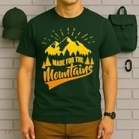 Vintage Made For The Mountains Wilderness T-Shirt thumb 6