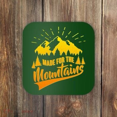 Vintage Made For The Mountains Wilderness Coaster