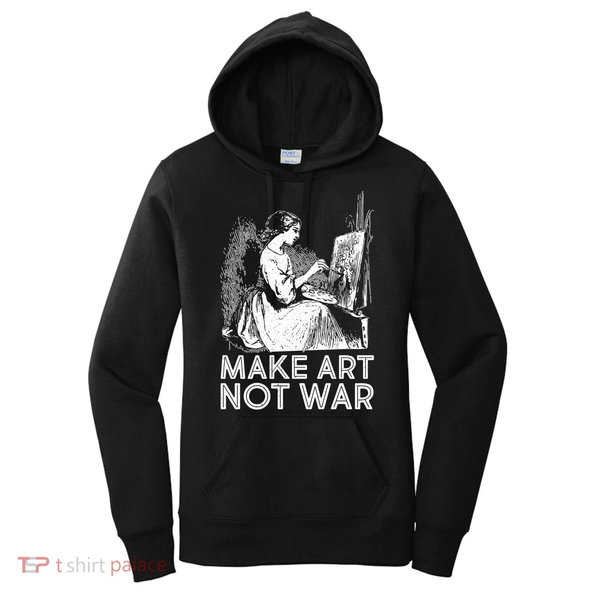 Vintage Make Art Not War Women's Hoodie
