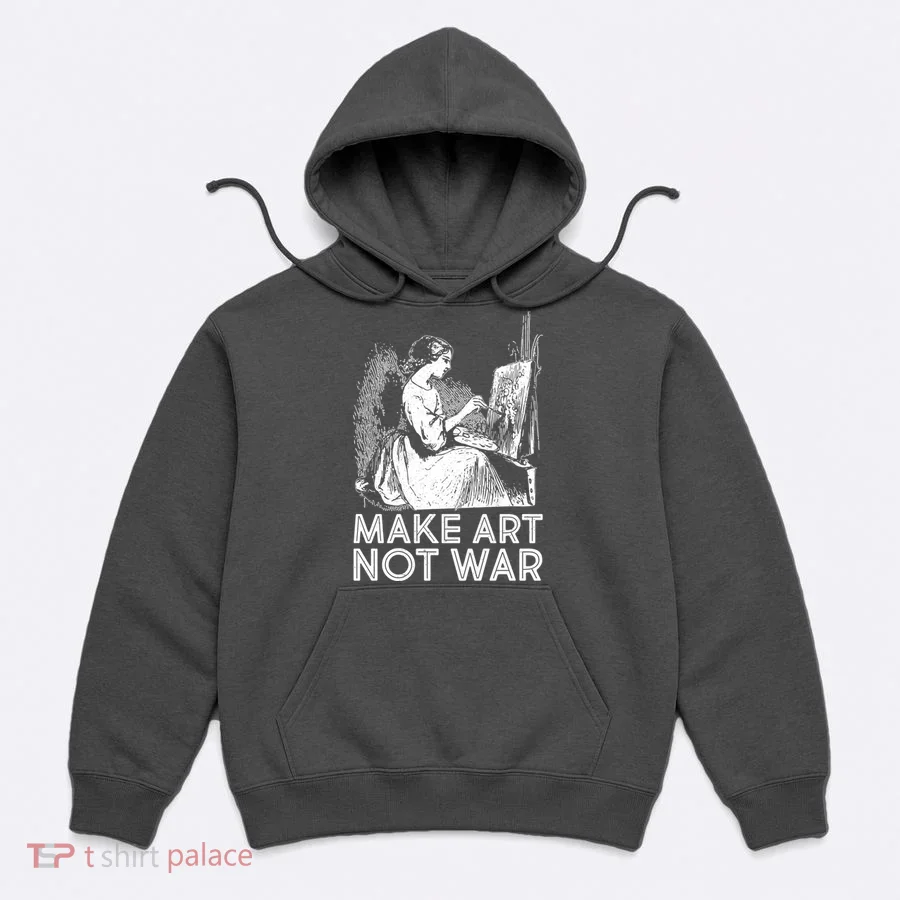Vintage Make Art Not War Hoodie