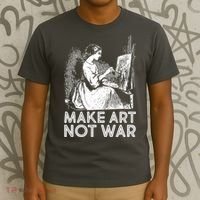 Vintage Make Art Not War T-Shirt thumb 3