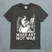 Vintage Make Art Not War T-Shirt thumb 5
