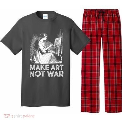 Vintage Make Art Not War Pajama Set