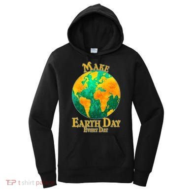 Vintage Make Earth Day Every Day Women's Hoodie