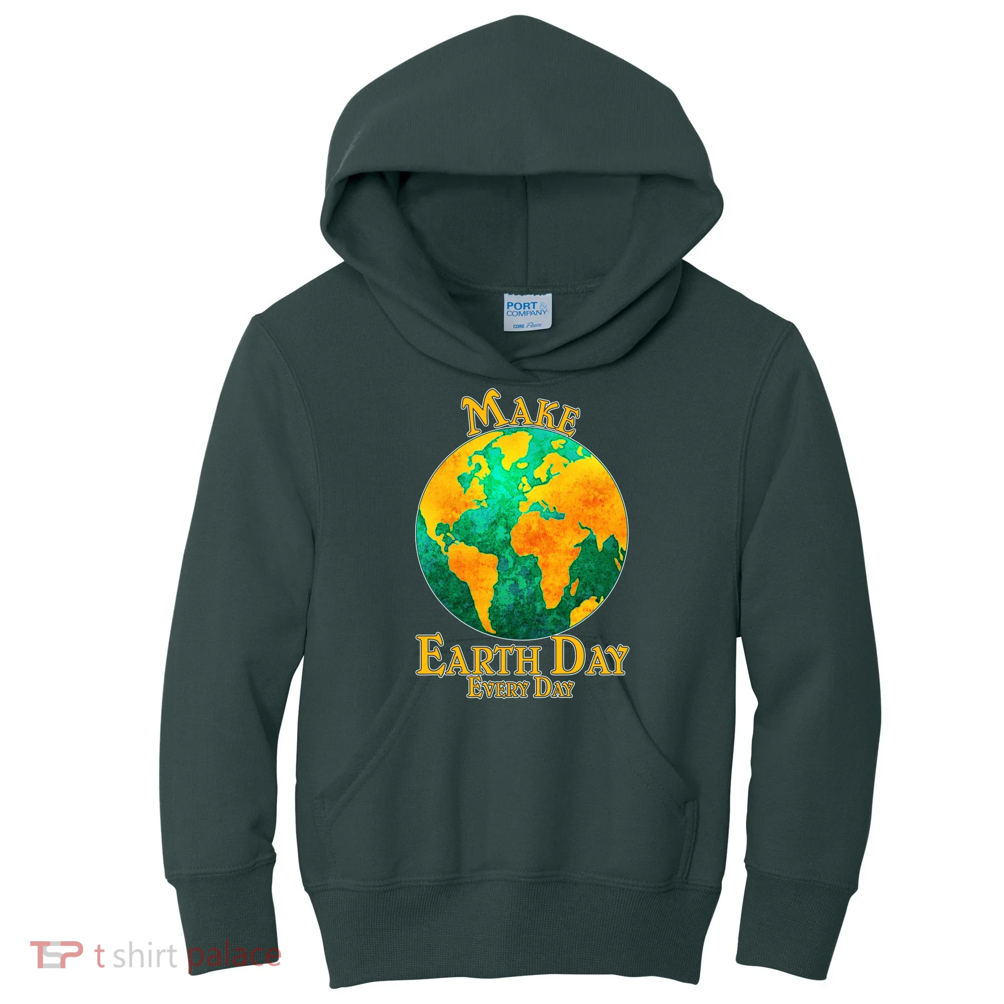Vintage Make Earth Day Every Day Kids Hoodie