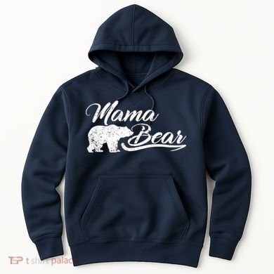 Vintage Mama Bear Retro Mother Logo Hoodie