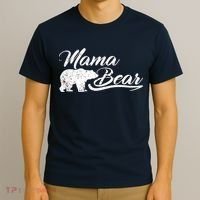 Vintage Mama Bear Retro Mother Logo T-Shirt thumb 3