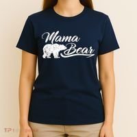 Vintage Mama Bear Retro Mother Logo T-Shirt thumb 4