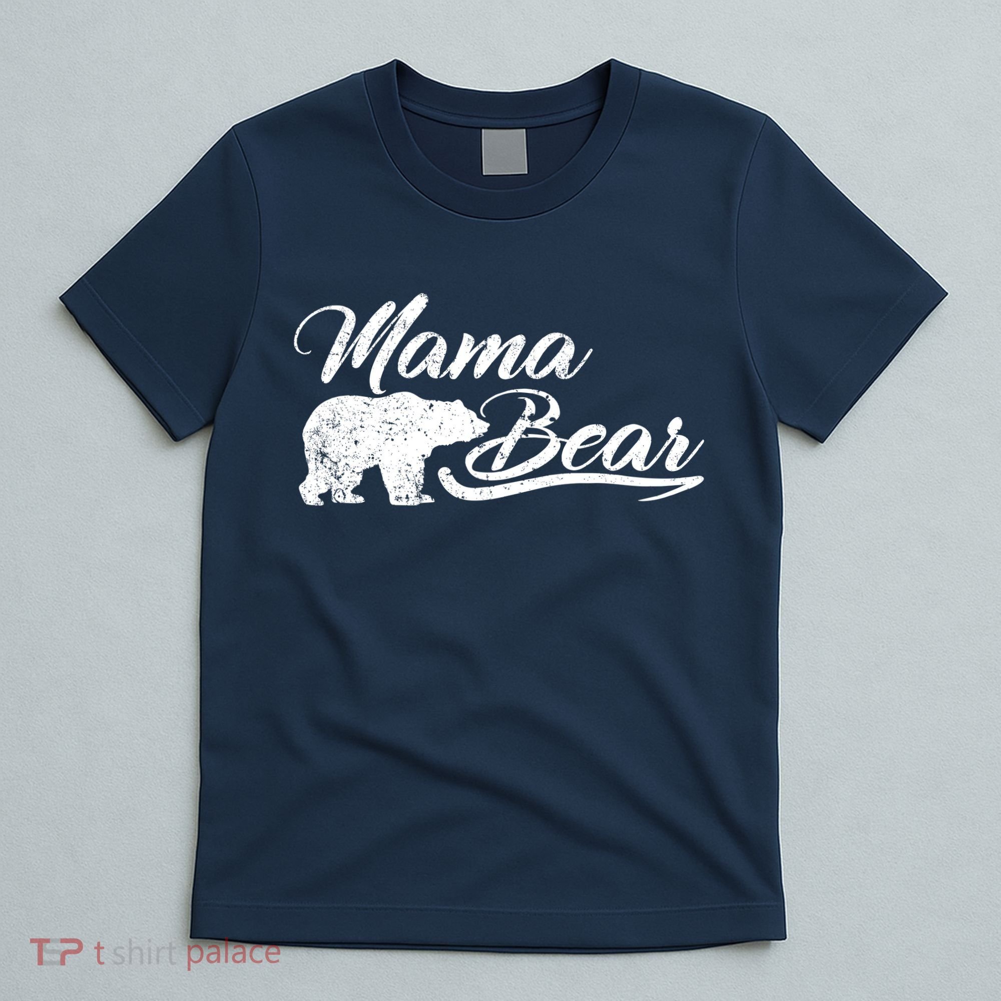 Vintage Mama Bear Retro Mother Logo T-Shirt