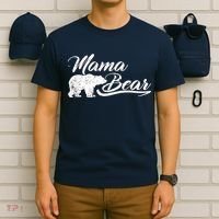 Vintage Mama Bear Retro Mother Logo T-Shirt thumb 6