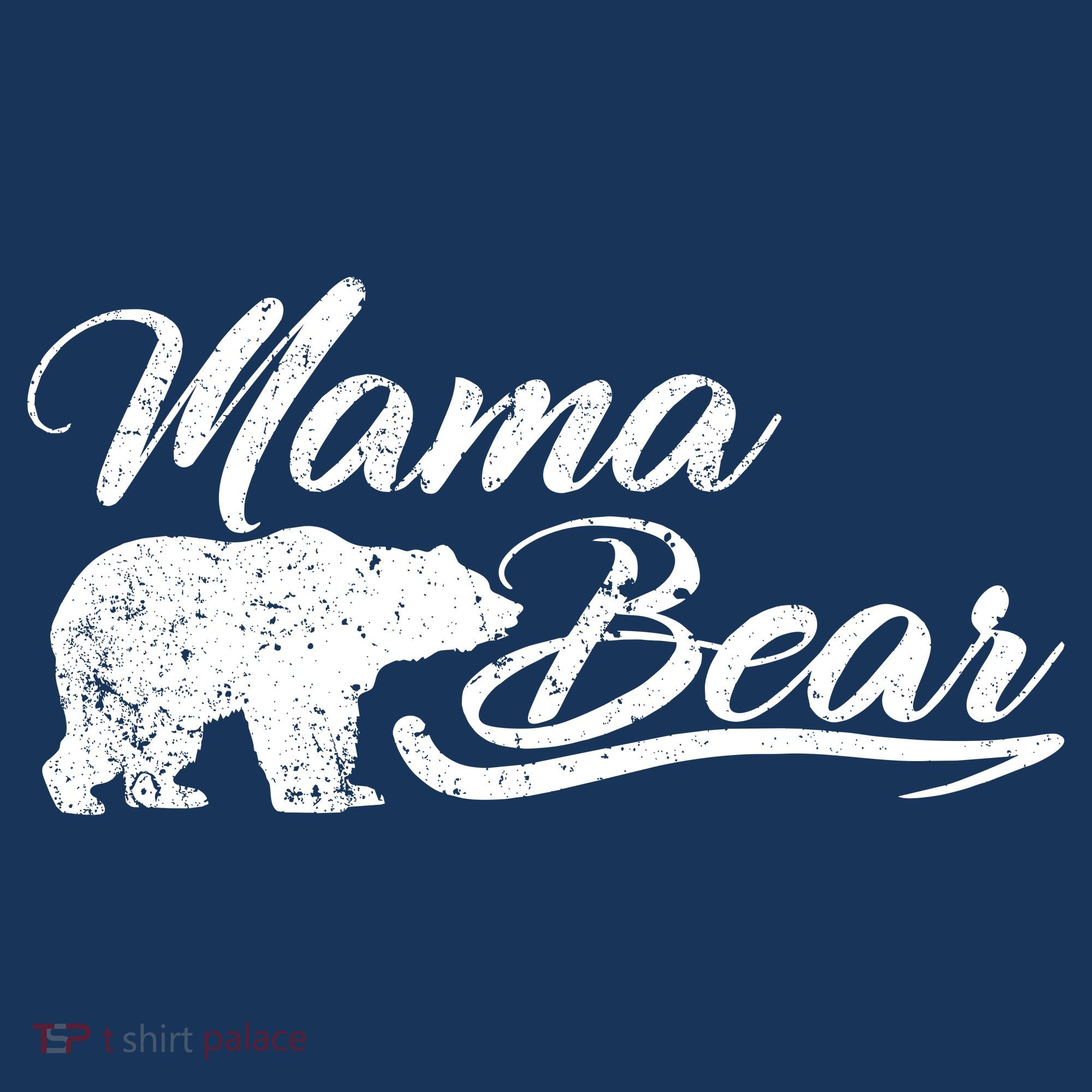 Vintage Mama Bear Retro Mother Logo T-Shirt