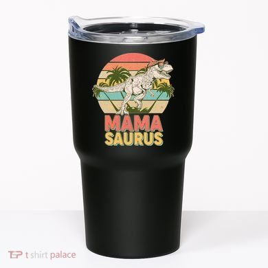 Vintage Mama Saurus T-Rex Mom Mother Tumbler