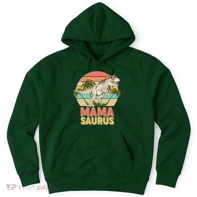 Vintage Mama Saurus T-Rex Mom Mother Hoodie