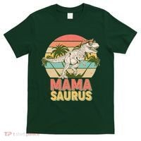 Vintage Mama Saurus T-Rex Mom Mother T-Shirt thumb 0