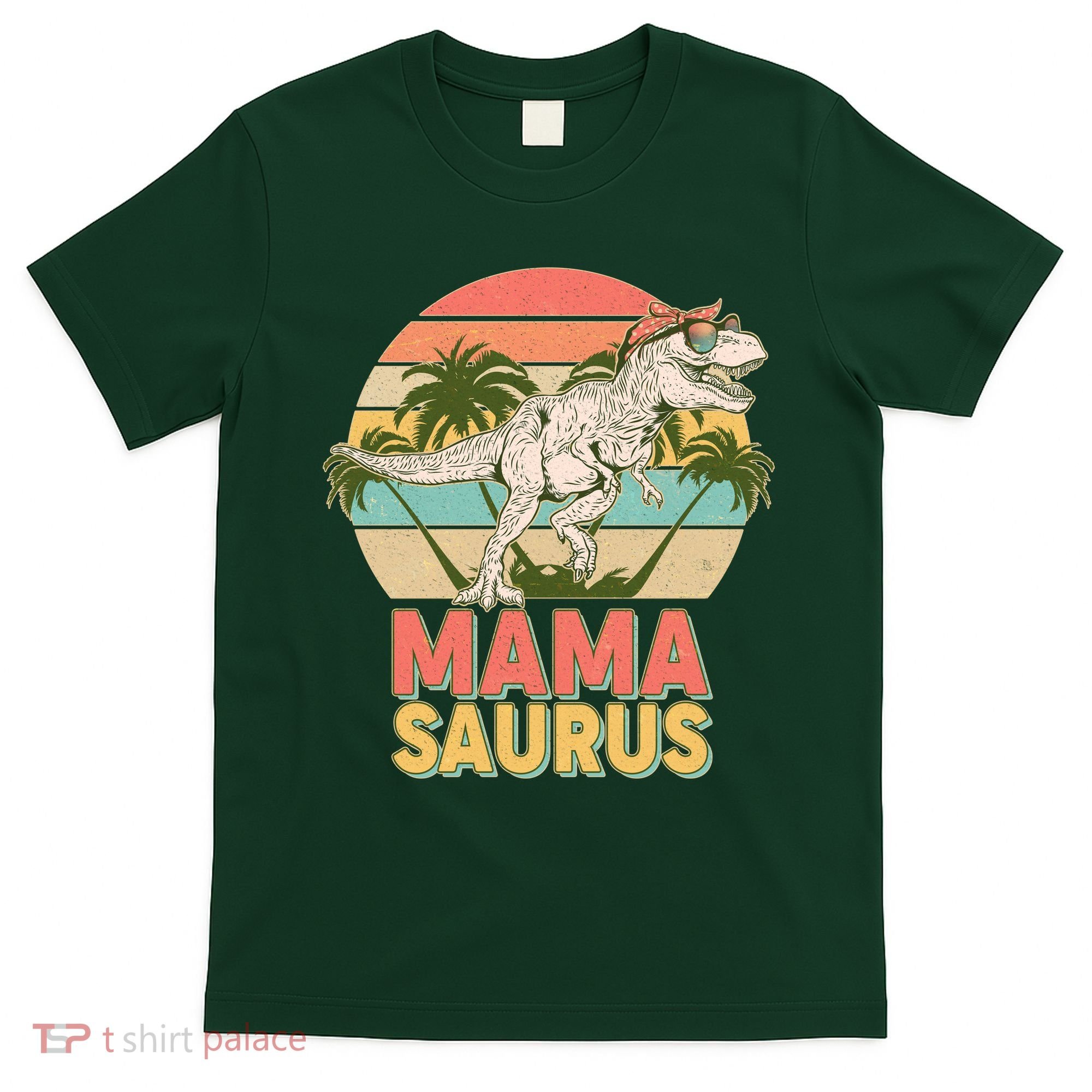 Vintage Mama Saurus T-Rex Mom Mother T-Shirt
