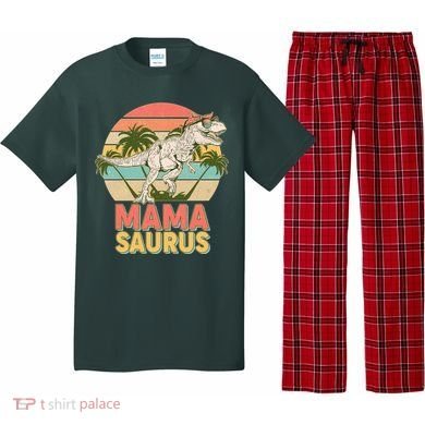 Vintage Mama Saurus T-Rex Mom Mother Pajama Set