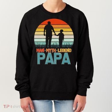 Vintage Man Myth Legend Papa Women's Sweatshirt