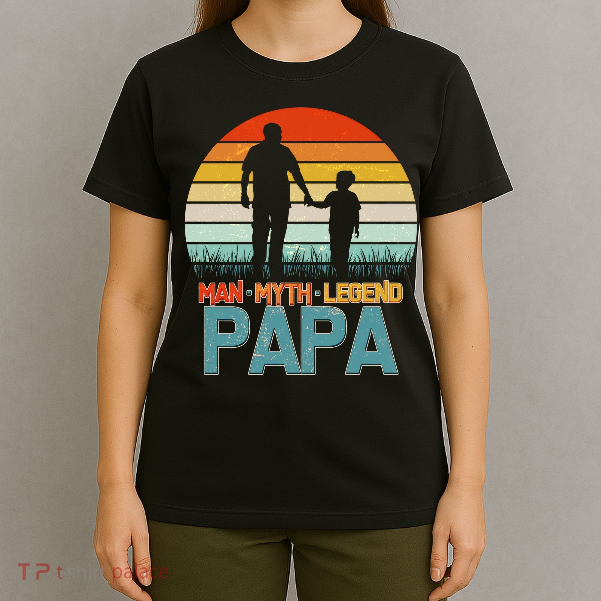 Vintage Man Myth Legend Papa T-Shirt
