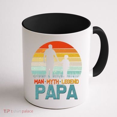 Vintage Man Myth Legend Papa Coffee Mug back