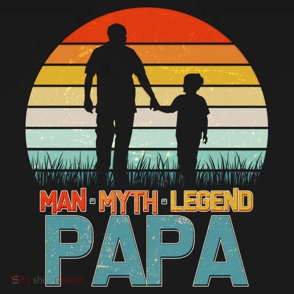 Vintage Man Myth Legend Papa Women's Hoodie