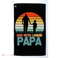Vintage Man Myth Legend Papa Golf Towel thumb 0