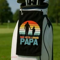 Vintage Man Myth Legend Papa Golf Towel thumb 2