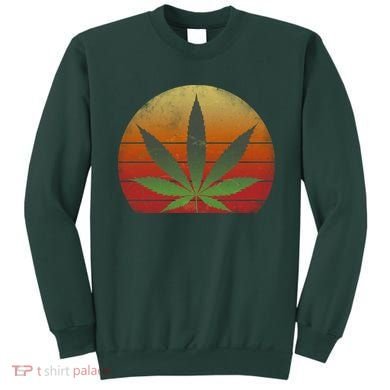 Vintage Marijuana Weed Sunset Sweatshirt