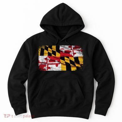 Vintage Maryland Flag Hoodie